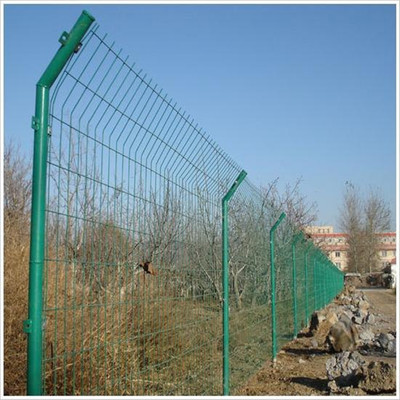胶州圈场地铁栅栏 田地 种植蔬菜铁丝网围栏 双边丝防护护栏网